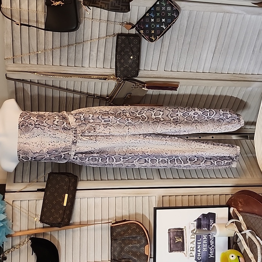 CBR brand snakeskin romper - Picture 1 of 10